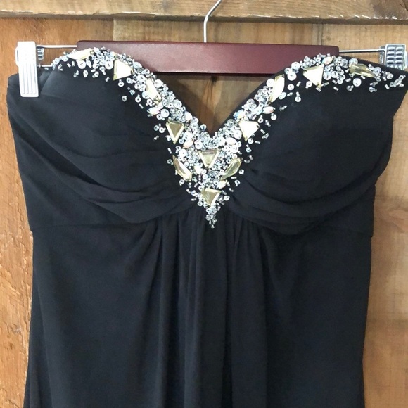 Alyce B’Dazzle Black Long Formal Dress Size 4 - Picture 2 of 7